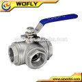 2000wog direct mounting pad 3-way dn25 ball valve